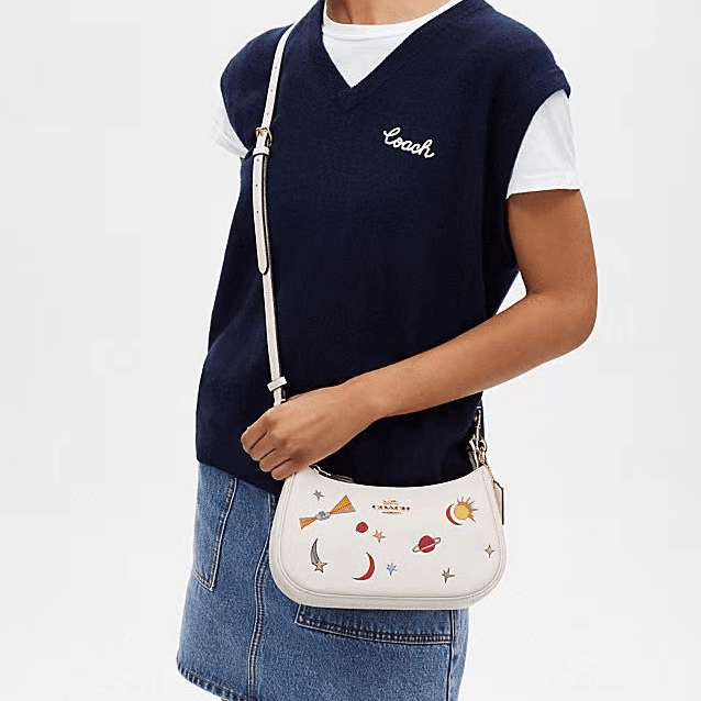 Сумка женская Coach Teri 24 Metal Logo Print Zip - Boxette Shop